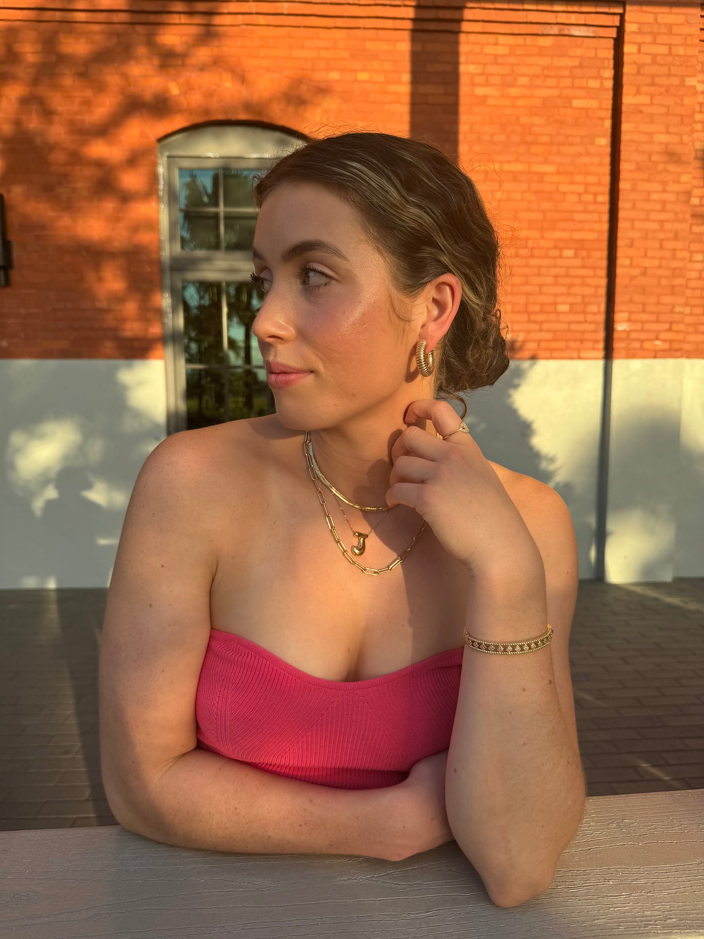 Bubble Initial Necklace