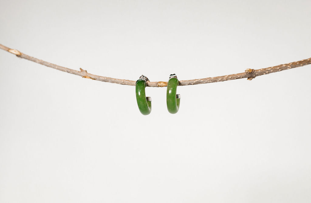 Jade Colored Hoop