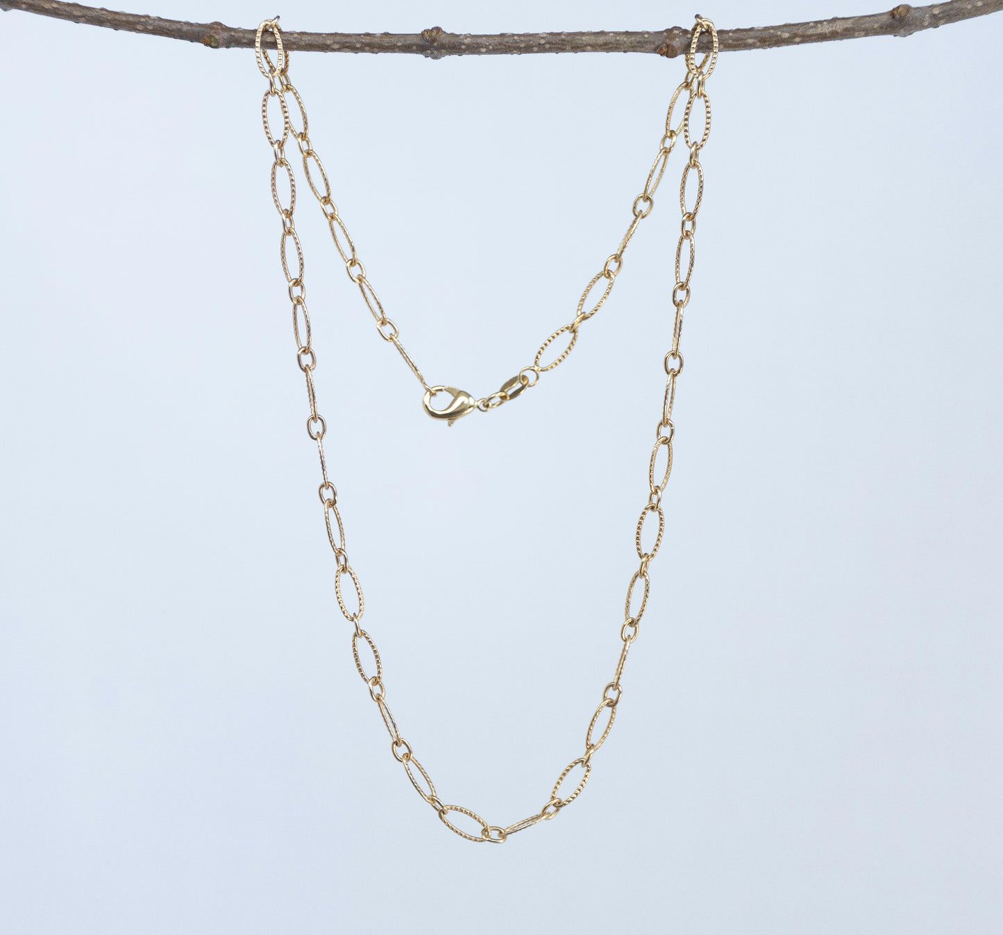 Gold Paper Clip Chain- 4.7mm