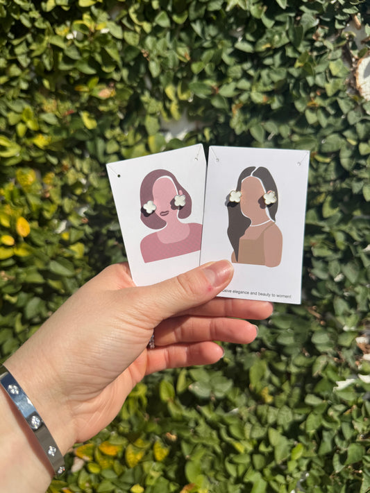 White Clover Earring