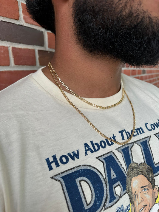 Gold Curb Link Chain