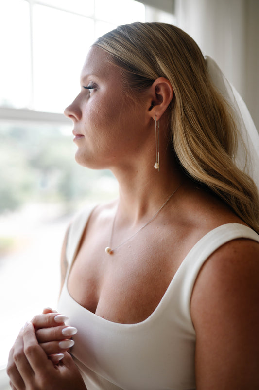 Dangle Pearl Earrings