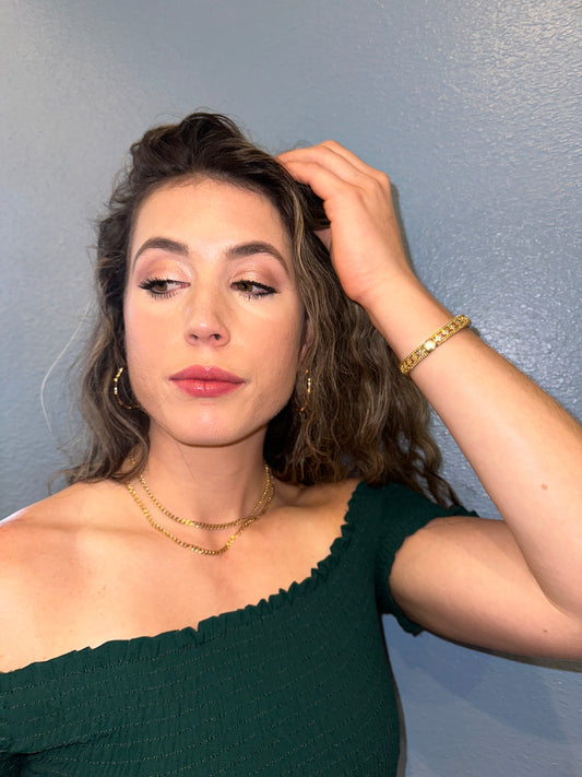 Gold Curb Link Chain