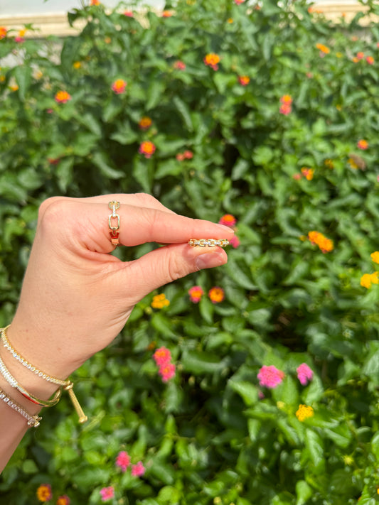 Gold Paperclip Ring