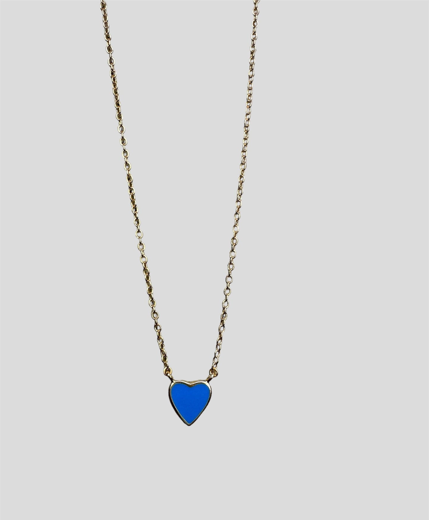 Blue Heart Necklace