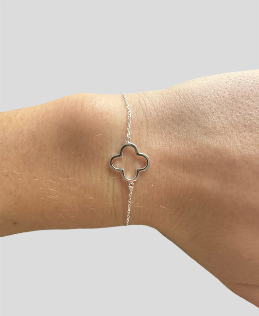 Silver Clover Bracelet