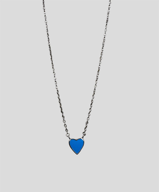 Blue Heart Necklace