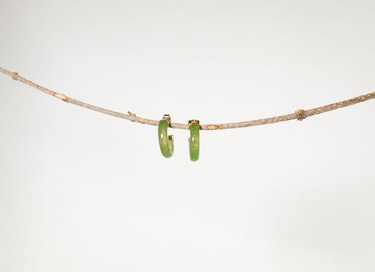 Jade Colored Hoop