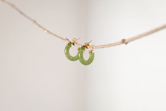 Jade Colored Hoop