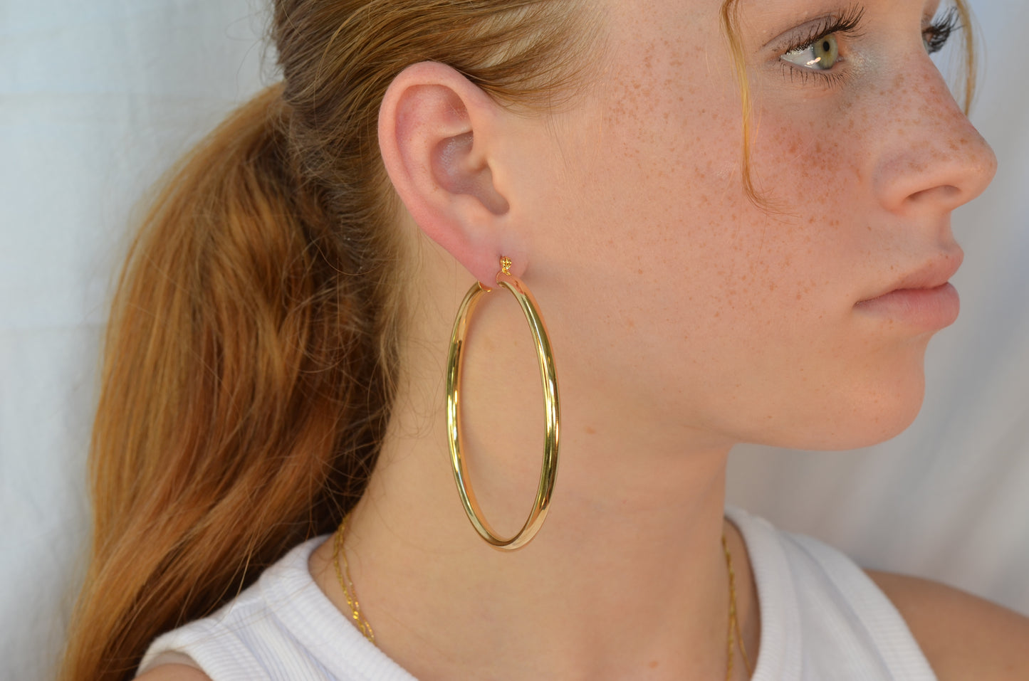 Large Classic Gold Hoops