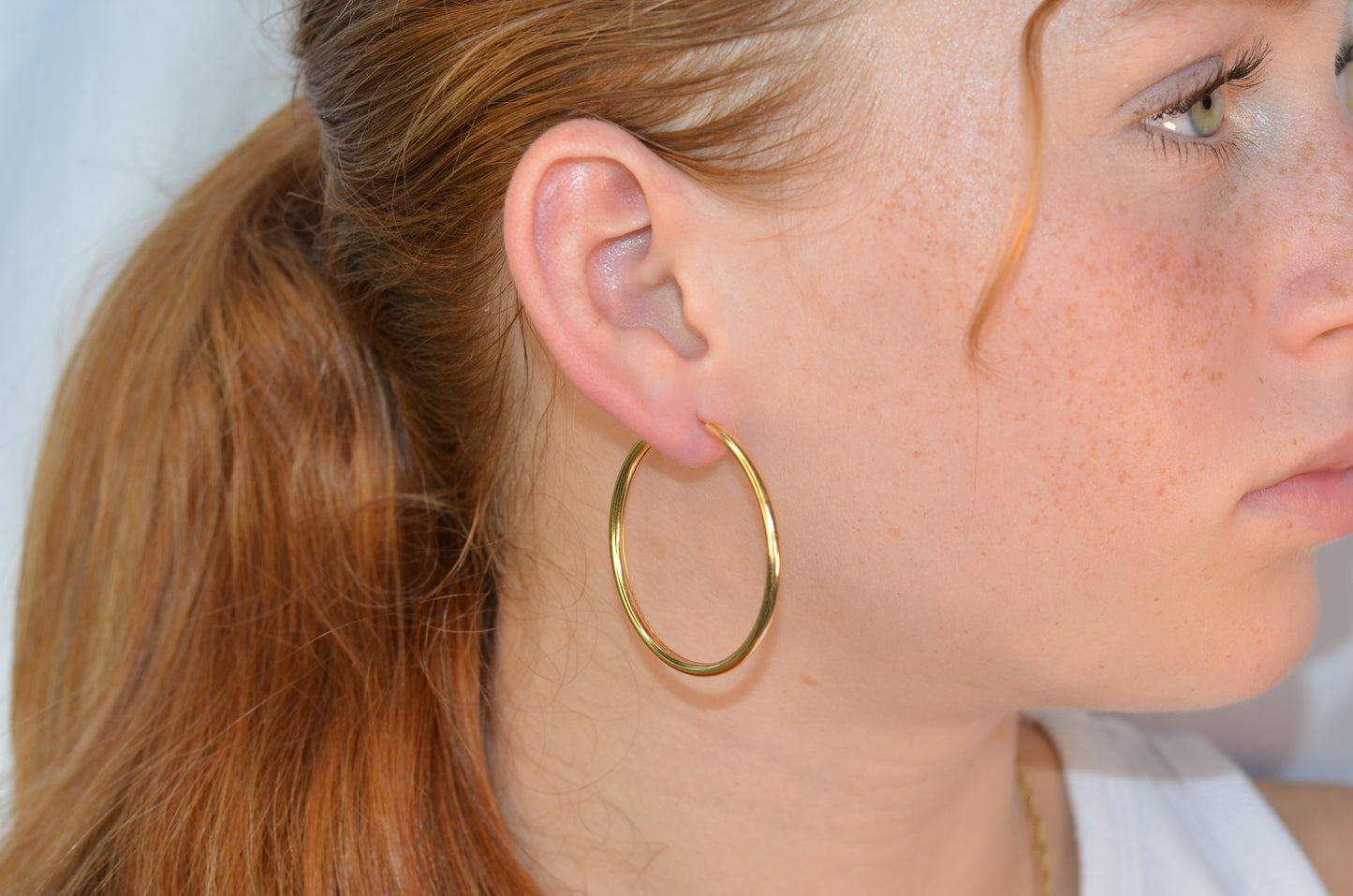 Endless Medium Gold Hoops