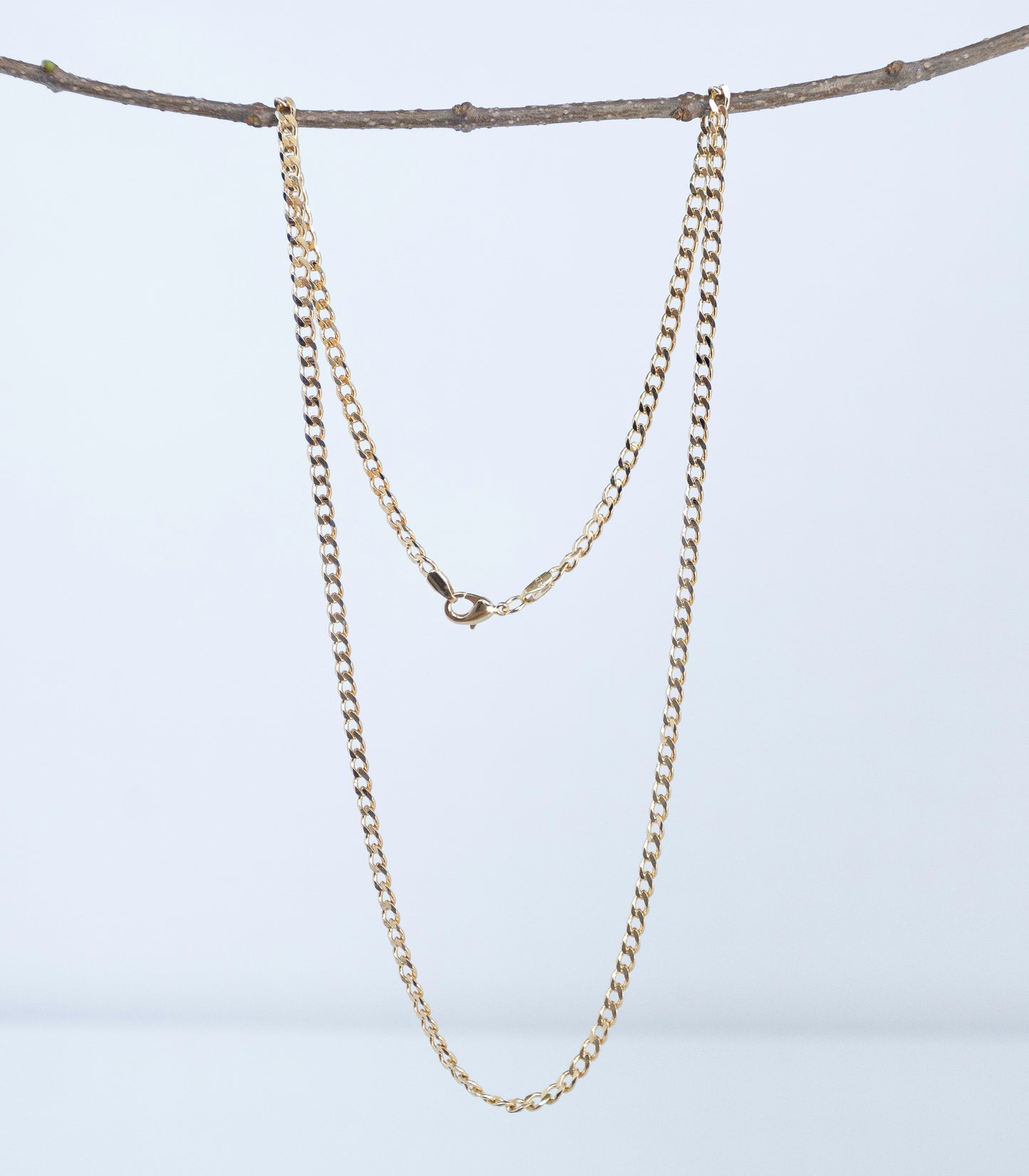 Gold Curb Link Chain