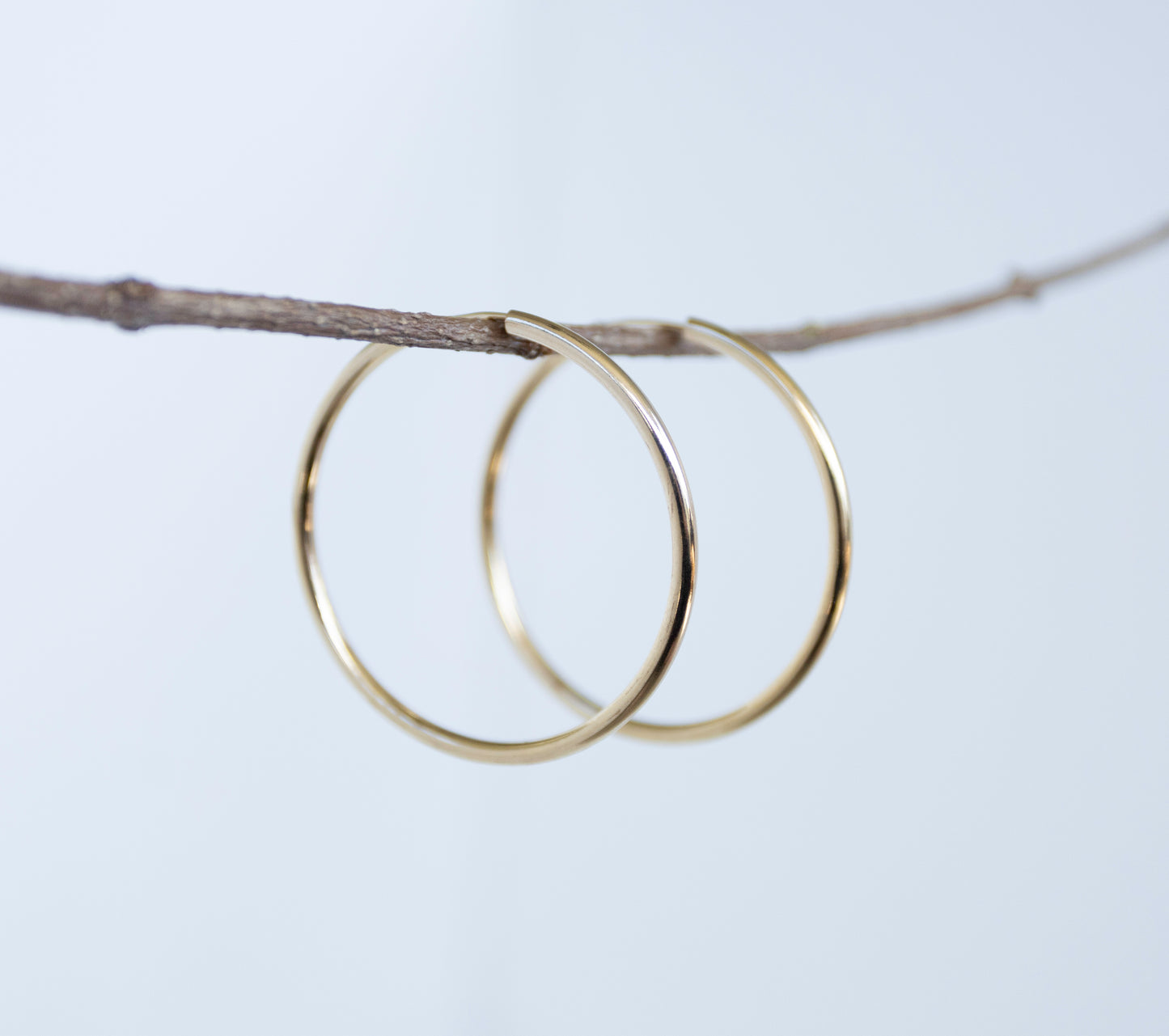 Endless Medium Gold Hoops