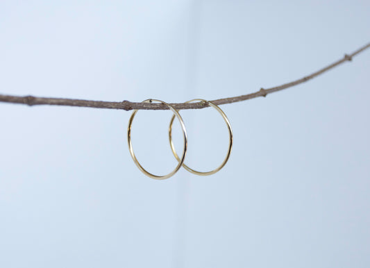 Endless Small Gold Hoops