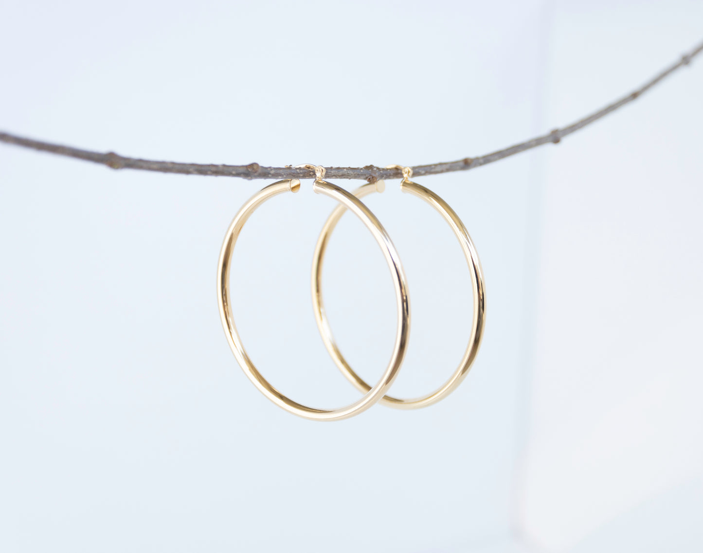 Large Classic Gold Hoops