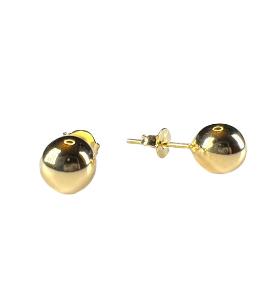 Medium Size Gold Ball Studs