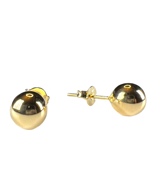 Large Gold Ball Studs