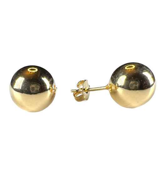 Huge Gold Ball Studs