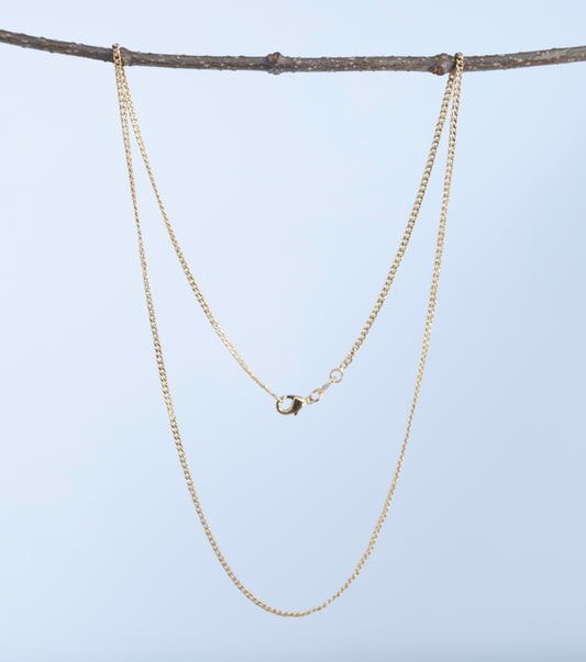 Gold Curb Link Chain 20”