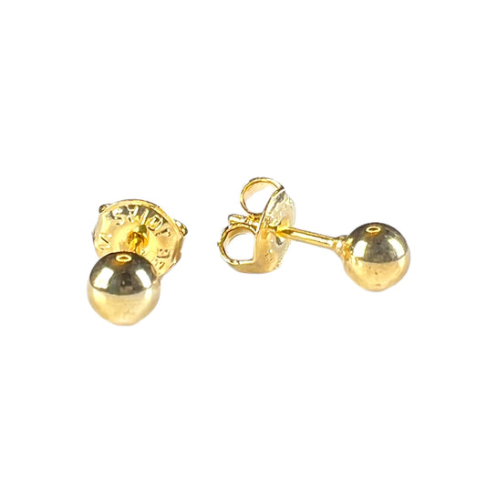 Small Gold Ball Studs