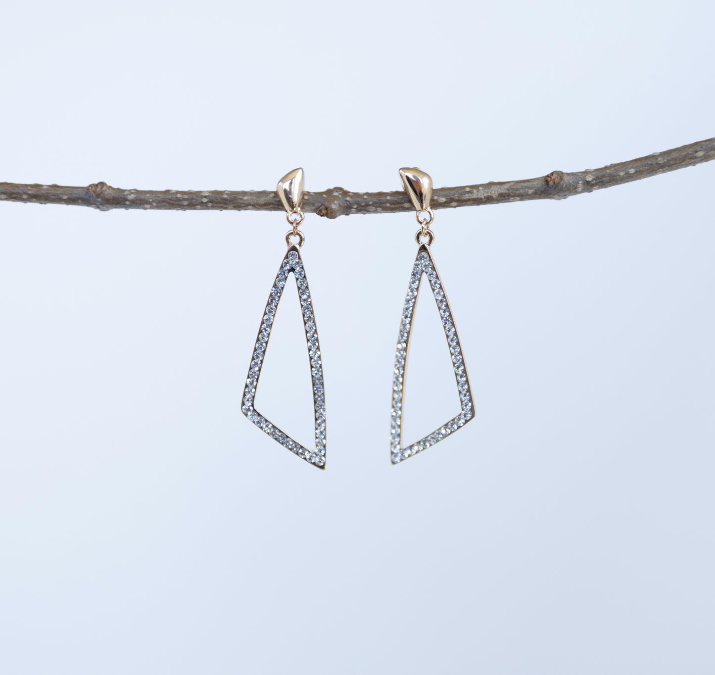 Stud Dangle CZ Earrings